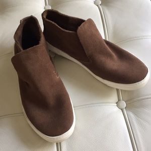 Dolce Vita brown suede slip-on high tops
